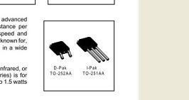 场效应管IR系列产品IRFU024N   TO-251 TO-252   15A  60V   全新