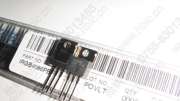 原装IRGB4086PBF(PDP TRENCH IGBT) 70A 300V 160W N沟