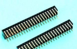 供应2.00mm双排母座 双侧弯90度排母