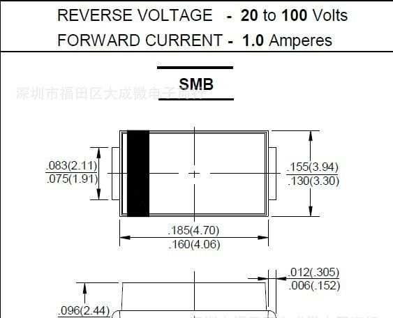 快恢复二极管 ES2A ES2B ES2C ES2D ES2F ES2G ES2J SMB/贴片 2