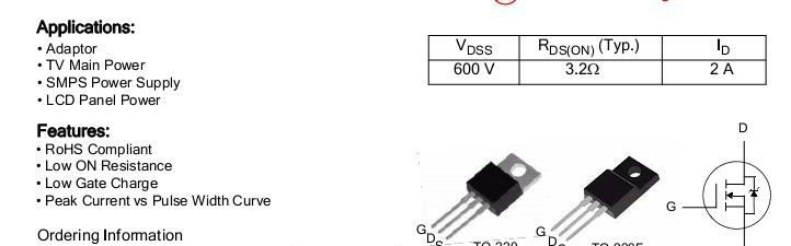 IPS场效应管ITA02N60A|TO-220F封装|IPS全系列场效应管