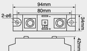 供应《晶正》H3300A 300A 工业级固态继电器　单相固态继电器