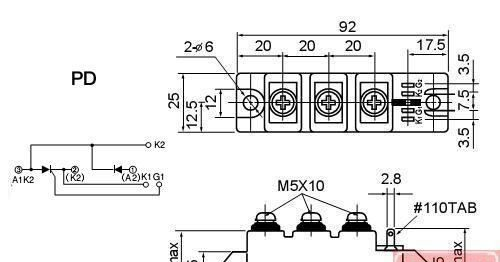 【SANREX 三社可控硅模块】PD40F120 可控硅 PD40F-120
