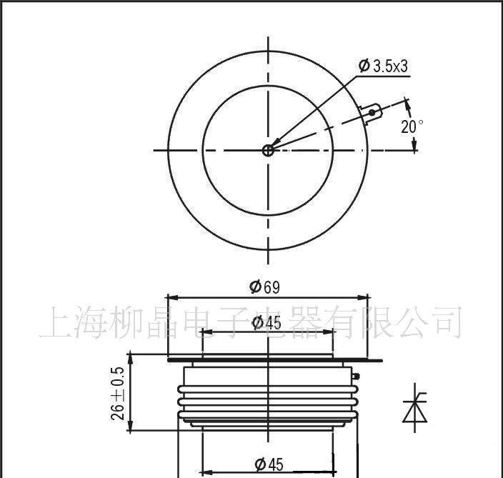 Y45KAD600A1400V晶闸管
