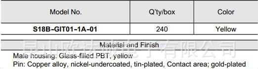 18GIT-CL-1A-08-02 GIT系列 JST汽车连接器