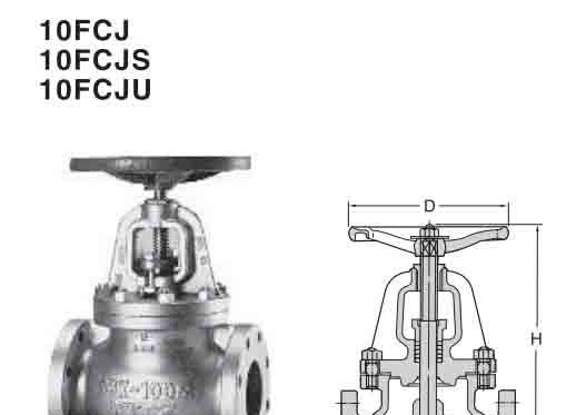 供应10FCJ进口日本北泽铸铁截止阀 KITZ法兰截止阀