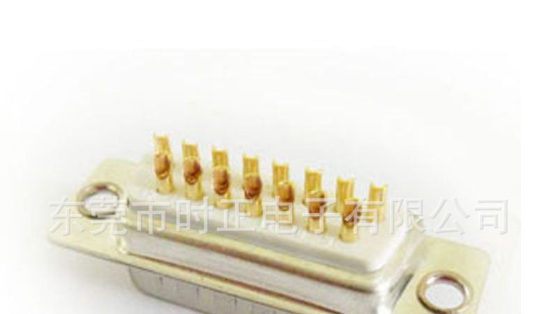 D-SUB连接器DB15焊线式车针接插件公座母座
