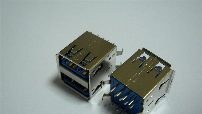 高速USB3.0 AF双层焊线式连接器机内连接线接口