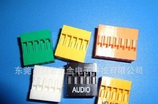 杜邦2.54彩色胶壳2*5P，2.54印字2*5P，电脑连接器
