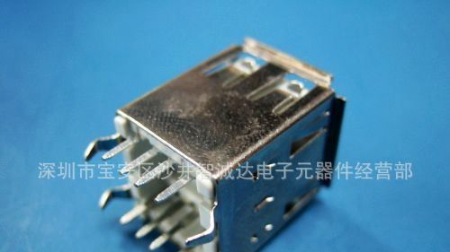 USB连接器/厂家直销USB连接器/AF双层180度长体/双层180度长体/
