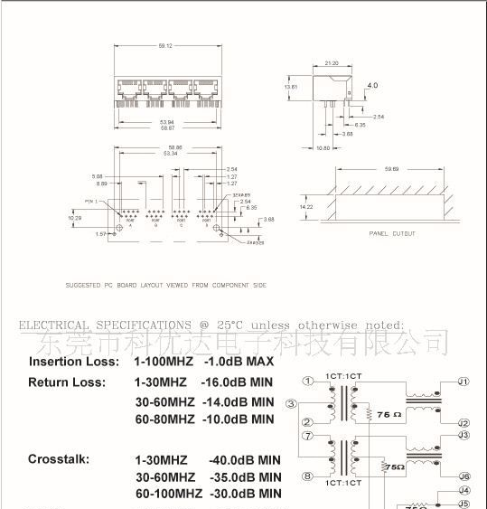 供应网线RJ45接口