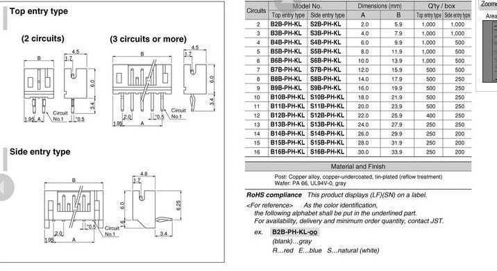 供应JST连接器 PH系列 SPH-002T-P0.5S