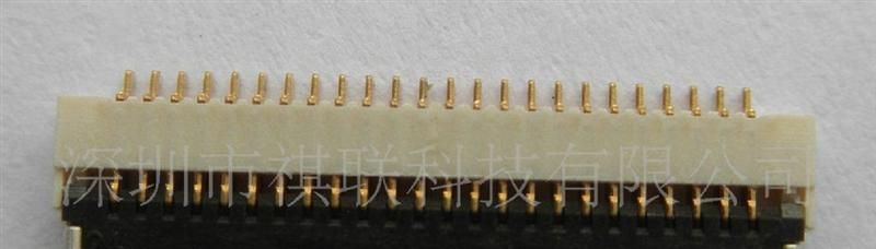 0.5pitch 1.0H 24pin FPC 翻盖式下接 超薄 屏座