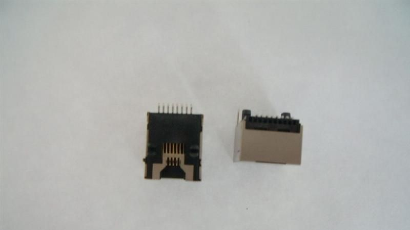 RJ45插座-J014SMT帶鐵殼，連接器