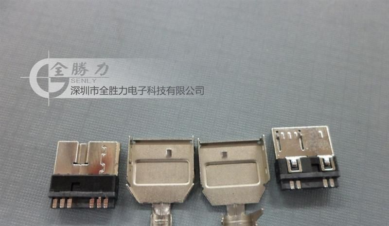 高端MICRO3.0三件式 USB连接器 10pin针