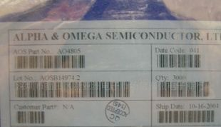 AO4805 AO4805L百分百原装进口现货热卖SOP-8