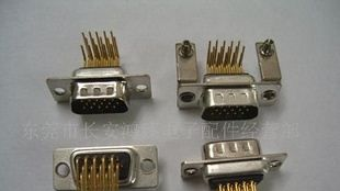 供应插头 HDD15P90度插板車PIN 连接器