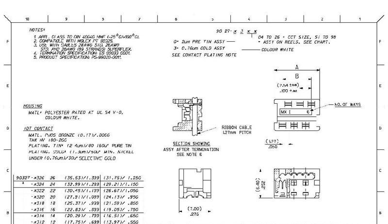 供应Molex90327/IDC莫仕90327IDT 4P 6P 8P 10P 12P~26P