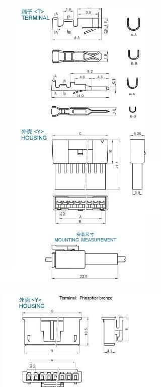 供SMP SMH2.5mm间距条形连接器（图）