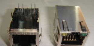 【热销 】反口的 RJ45带变压器/滤波器 100兆/1000兆+LED灯