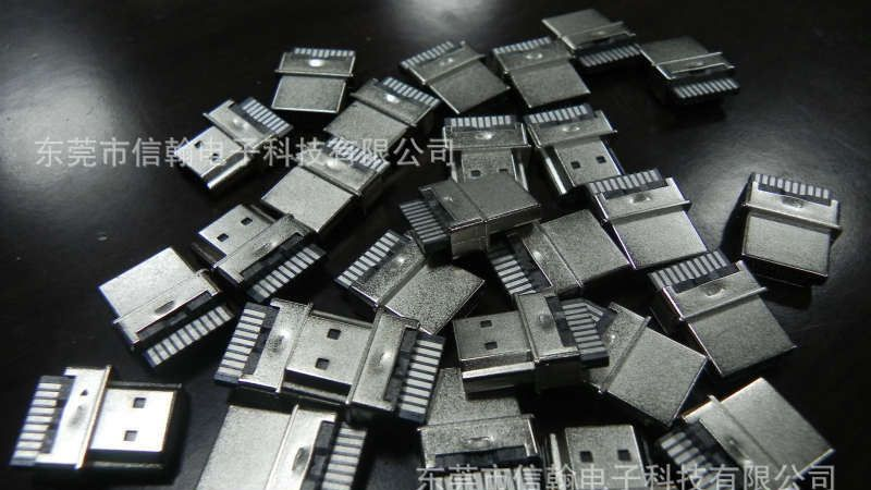 HDMI连接器系列HDMI AM公头外壳锌合金超薄