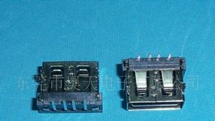 10.5超短90度插板母座，USB连接器，电脑插座
