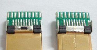 供应HDMI连接器 公头带PCB板