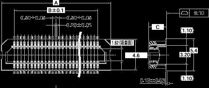 松下窄间距连接器P5KS类0.5间距