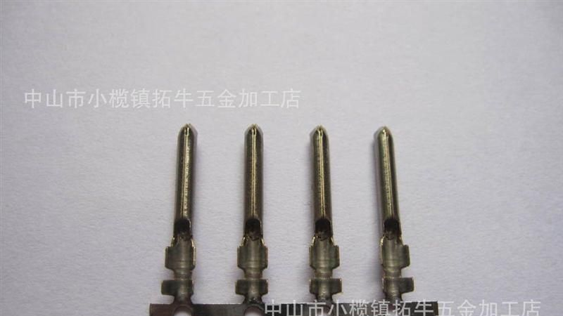 精密五金配件防水插头端子/φ2.3铜管端子/圆管端子/对接端子