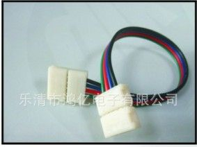 供应新款led灯条（带）连接器，免焊滴胶灯带连接头 10MM 灯条连