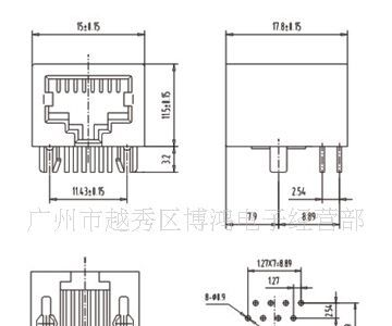 供应RJ45网络插座 单体或多联