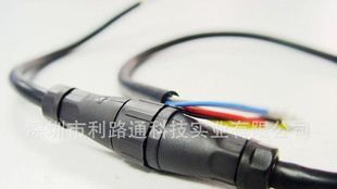 LED路电源灯尼龙防水接头，LED橡胶防水连接线