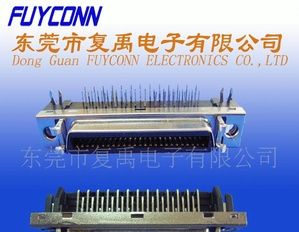 SCSI 50母 90度插板式连接器
