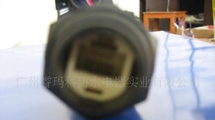 供应标准直通rj45单头防水连接器