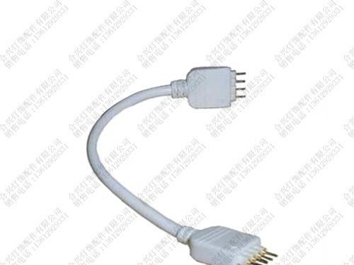 4P公转4P公白色LED灯条连接线