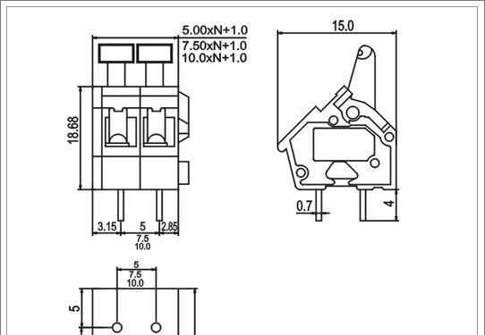 供应5.0接线端子连接器