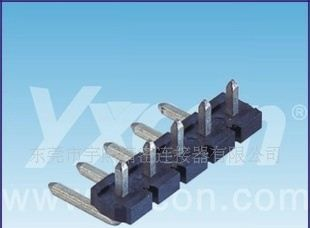 5.08mm排针插座单排90度黑胶