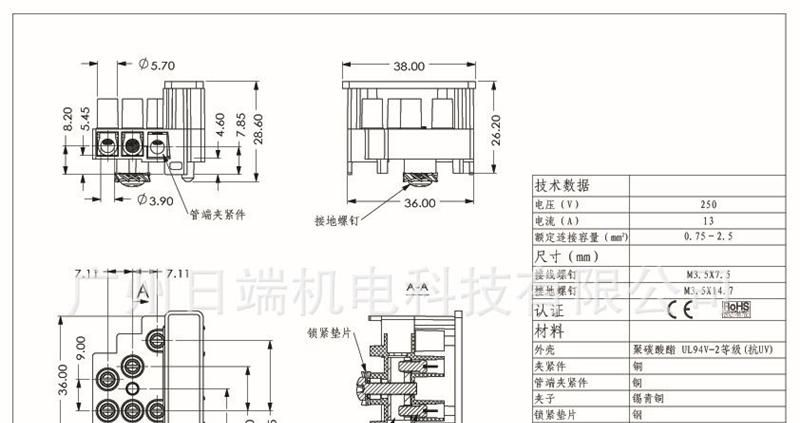 带保险的端子