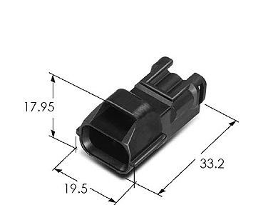 KET汽车连接器MG611611-5插件SSD系列