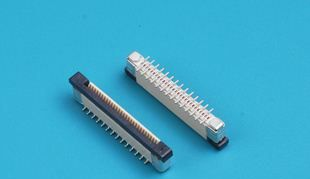 1.0mm间距FPC连接器供应(上下接卧贴，立贴正反位)