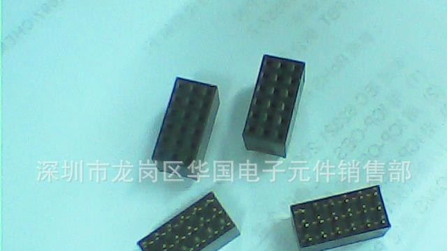 排母厂家，双排蜈蚣脚镀金环保排母，间距2.54，塑胶高5.0，2X10P