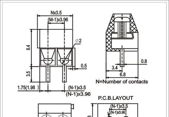 供应欧式接线端子350V/396V  3.5, 3.96间距 连接器、接插件
