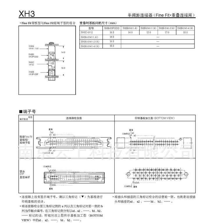 代理供应原装欧姆龙连接器XH3A/XH3B