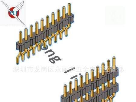 2.54mm  单排 卧贴排针（可开模，可按客户要求订做）