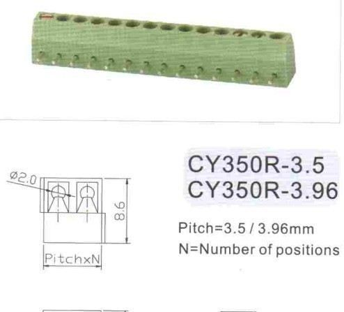 PCB焊接端子DC102，DC103，DC104斜面接线