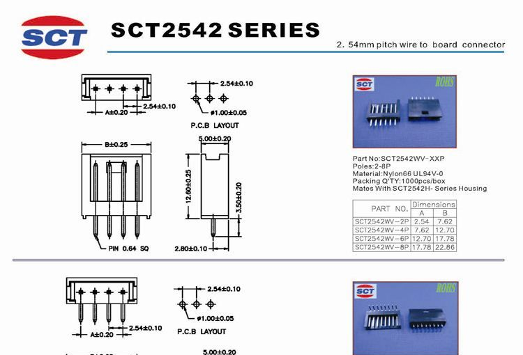 低价出售 电子连接器 SCT2542、AMP 280358 电脑连接线厂家