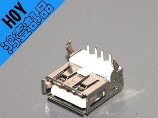 【供应】USB A母连接器 USB A母短体 USB插头 鸿壹部品