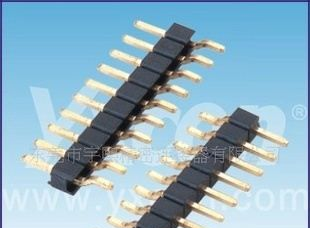 2.54mm排针 单排 卧式SMT（带柱/夹持盖）