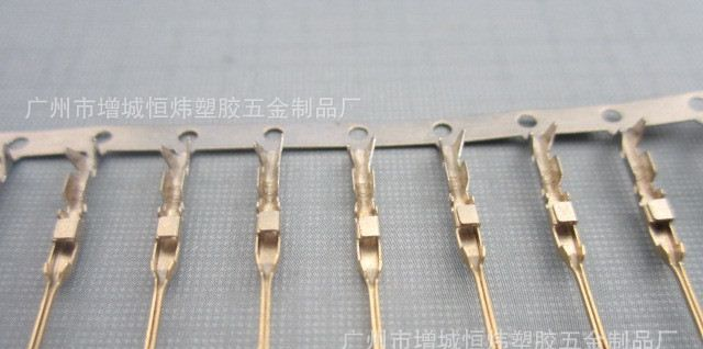 供应杜邦2.54公端子镀金  胶壳端子连接器