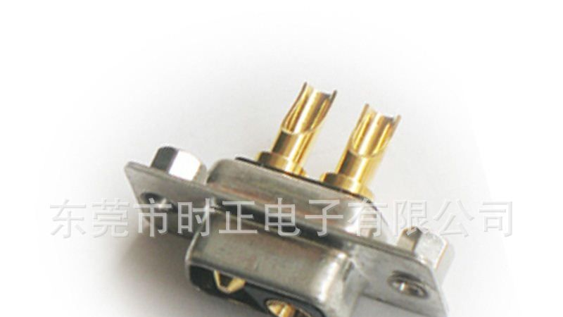 D-SUB大电流连接器2V2焊线式车针连接器公座母座